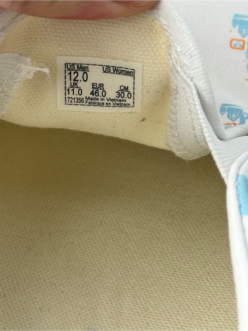 Walt Disney World Vans Mickey Mouse Blue - Mens 12 (New in original box) - Picture 10 of 13